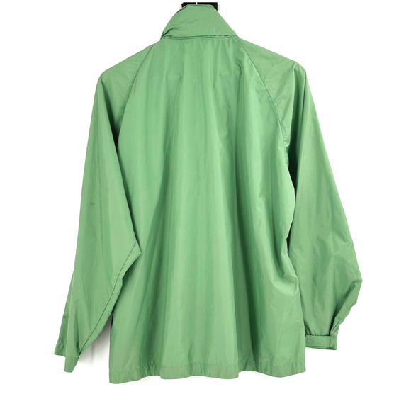 Woolrich Women Lightweight Hidden Hood Jacket Size Large Outdoors Packable Green - Picture 4 of 8